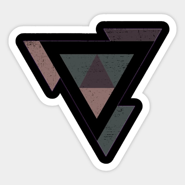 Triangle With Earth Tones Sticker by ddtk